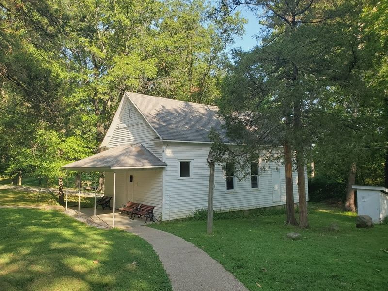 Hickory Hill School along the trail at the Historical Village image. Click for full size.