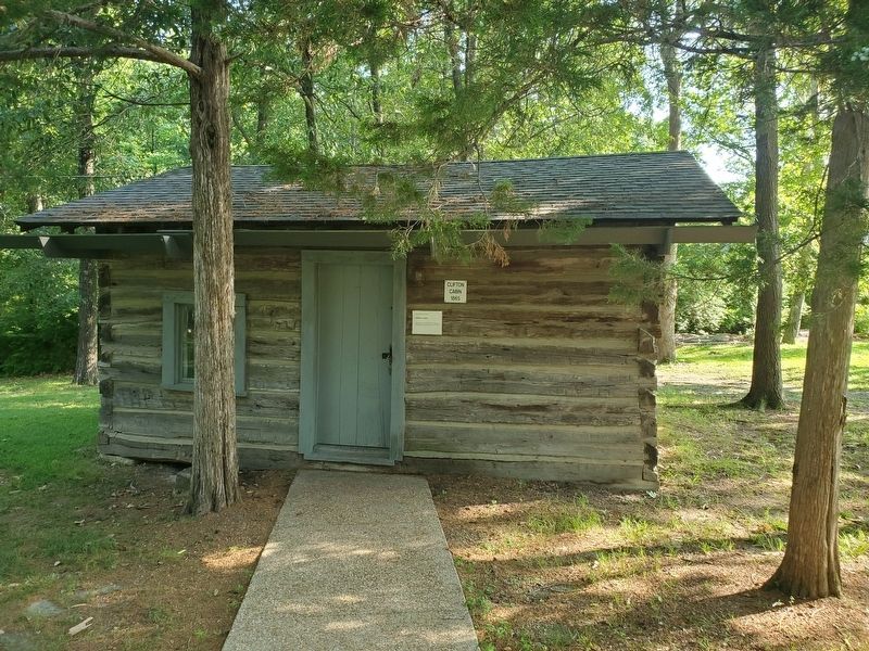 Clifton Cabin. The marker is to the right of the entrance. Click for full size. Clifton Cabin. The marker is to the right of the entrance image. Click for full size.