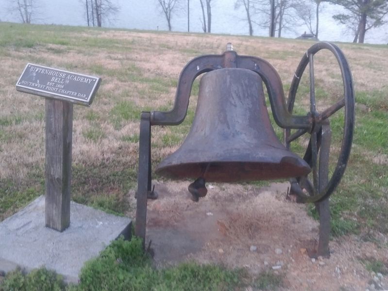 Rittenhouse Academy Bell and Marker in its former location. Clinch River is in the background. Click for full size. Rittenhouse Academy Bell and Marker in its former location. Clinch River is in the background image. Click for full size.
