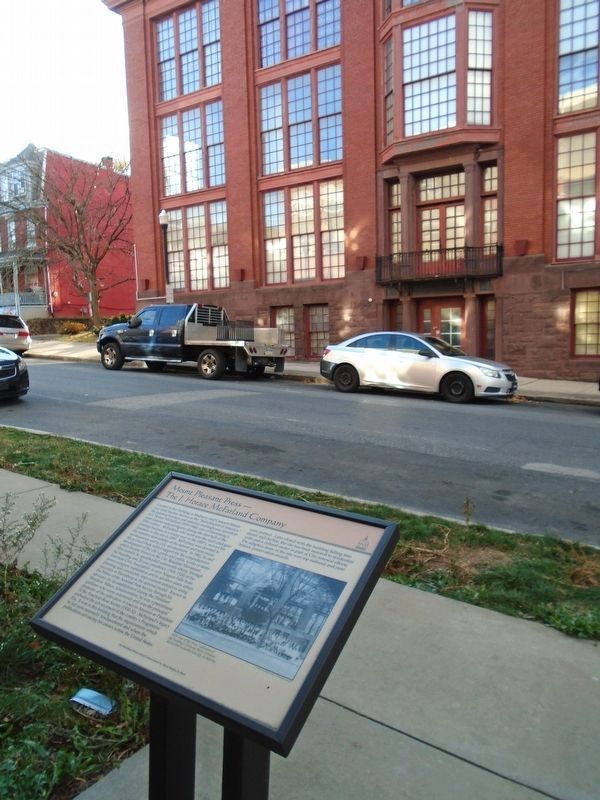 Mount Pleasant Press - The J. Horace McFarland Company Building and Marker image. Click for full size.