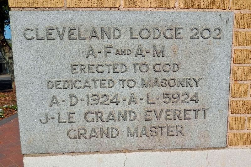 Cleveland Masonic Temple Cornerstone image. Click for full size.