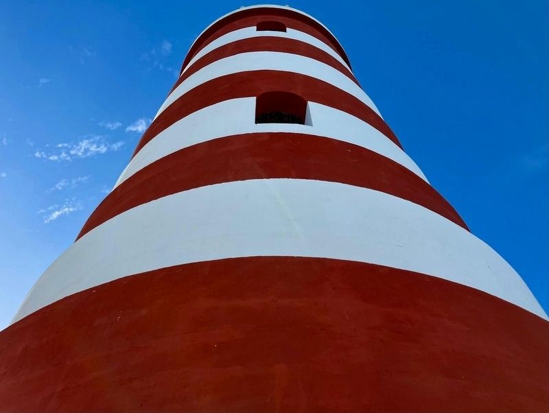 Elbow Reef Lighthouse seen from below image. Click for full size.