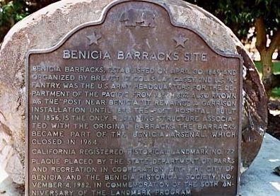Benicia Barracks Site Marker image. Click for full size.