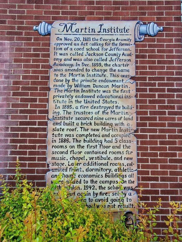 Martin Institute Marker image. Click for full size.