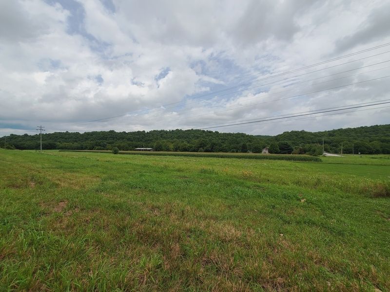 Farmland which once served as Karnser Air Field image. Click for full size.