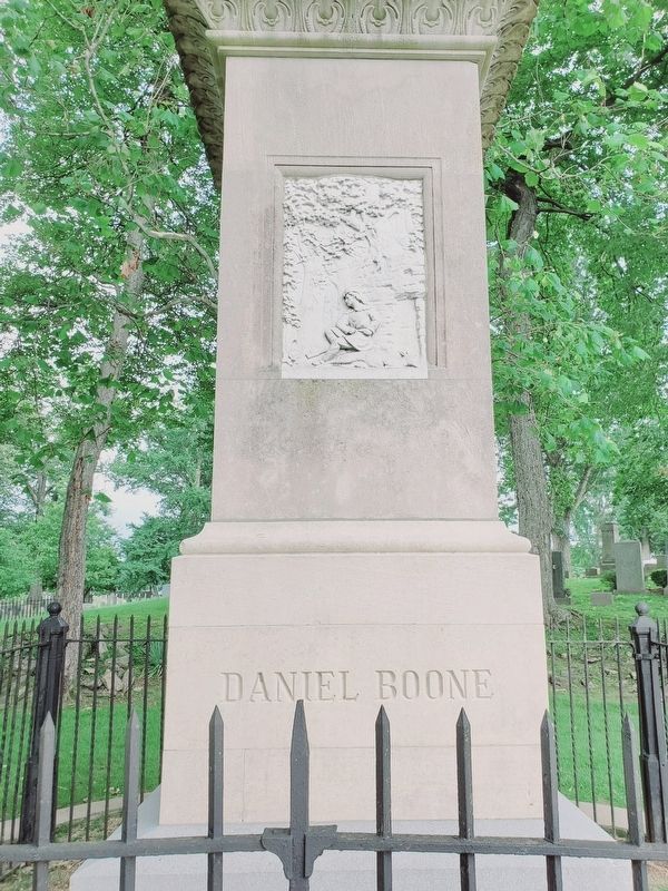 Boone Monument at the Gravesite (Daniel Boone side) image. Click for full size.