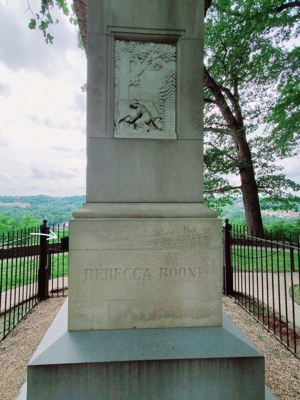 Boone Monument at the Gravesite (Rebecca Boone side) image. Click for full size.