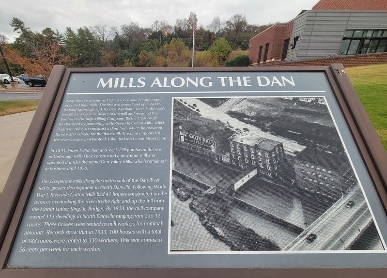 Mills Along The Dan Marker image. Click for full size.