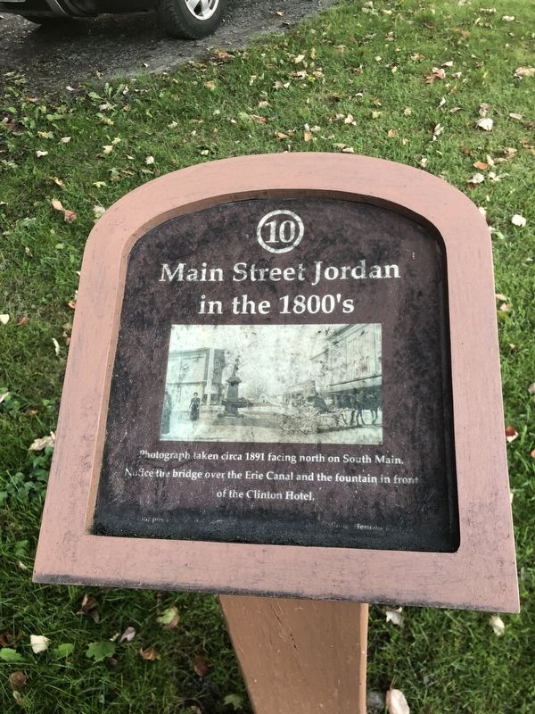 Main Street Jordan in the 1800's Marker image. Click for full size.
