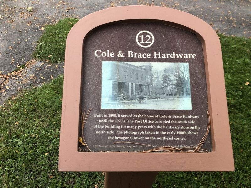 Cole & Brace Hardware Marker image. Click for full size.