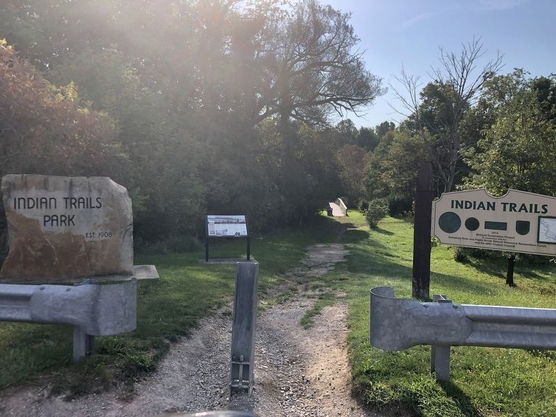 Site of the 1876 Train & Bridge Disaster Marker. Click for full size. Site of the 1876 Train & Bridge Disaster Marker image. Click for full size.