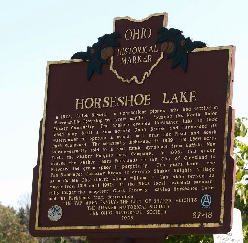 Horseshoe Lake Marker image. Click for full size.