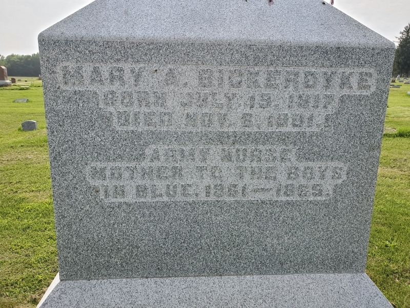 Mary A. Bickerdyke Marker image. Click for full size.