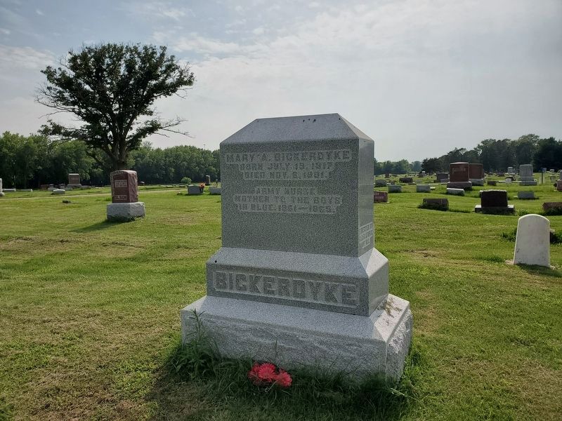 Full view of Mary A. Bickerdyke Monument image. Click for full size.