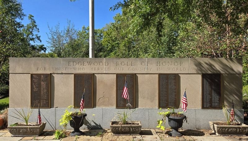 Edgewood Roll of Honor Marker. Click for full size. Edgewood Roll of Honor Marker image. Click for full size.