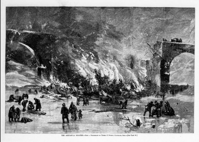 Woodcut Depicting the Disaster Scene. Click for full size. Woodcut Depicting the Disaster Scene image. Click for full size.