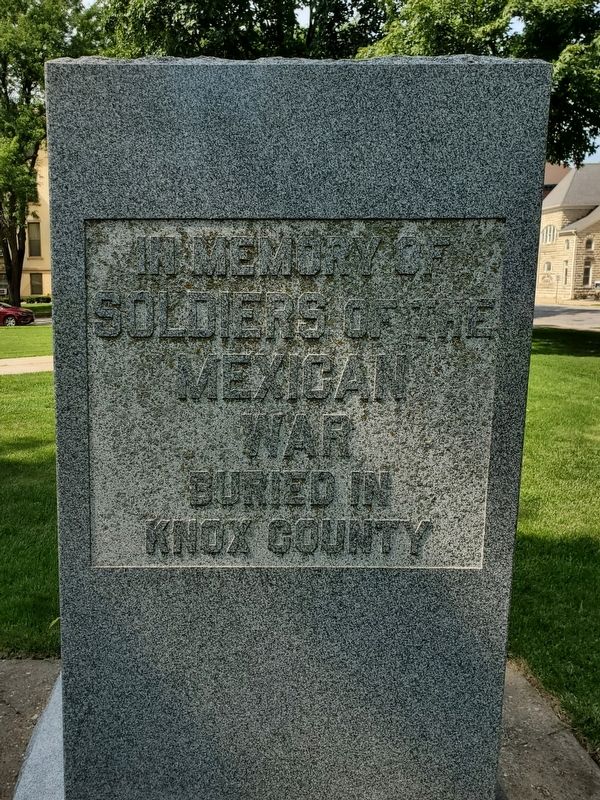 Knox County Soldiers Monument, Mexican War image. Click for full size.