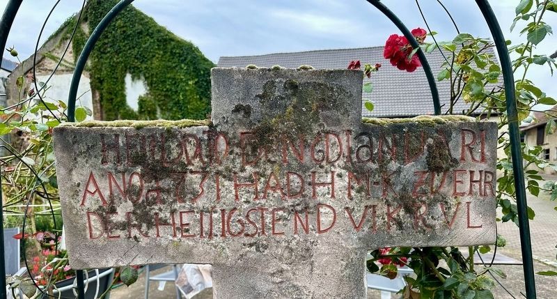 Inscription on cross image. Click for full size.