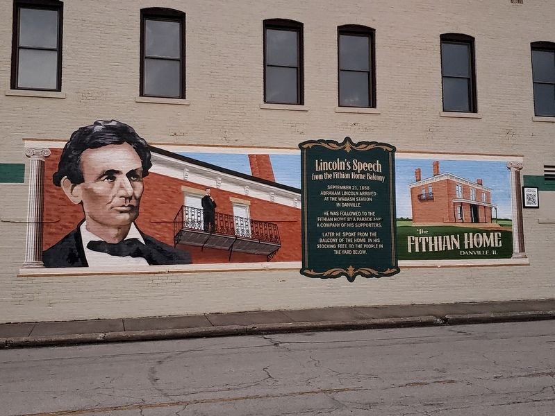 Full view of Lincoln's Speech Mural image. Click for full size.