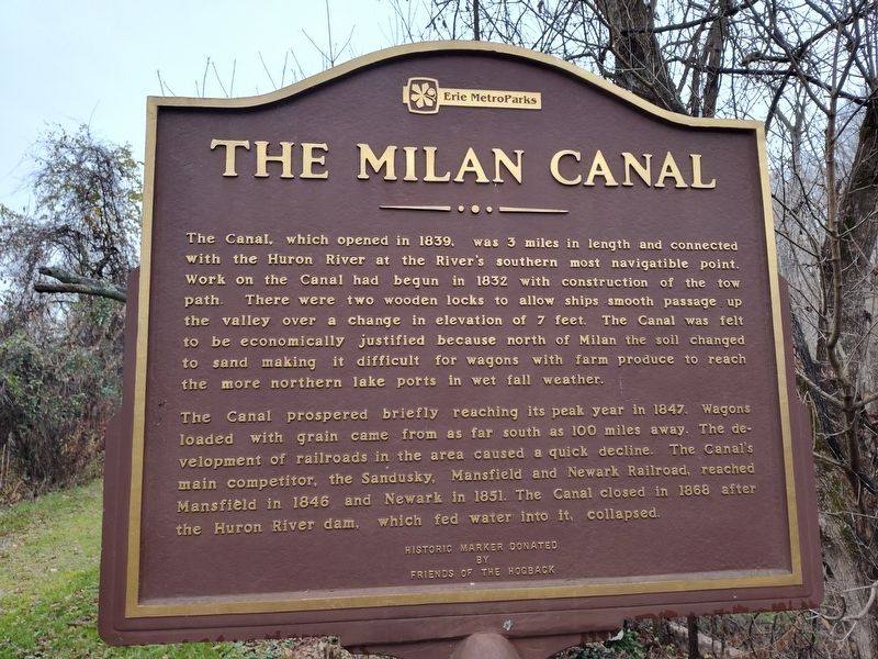 The Milan Canal Marker image. Click for full size.
