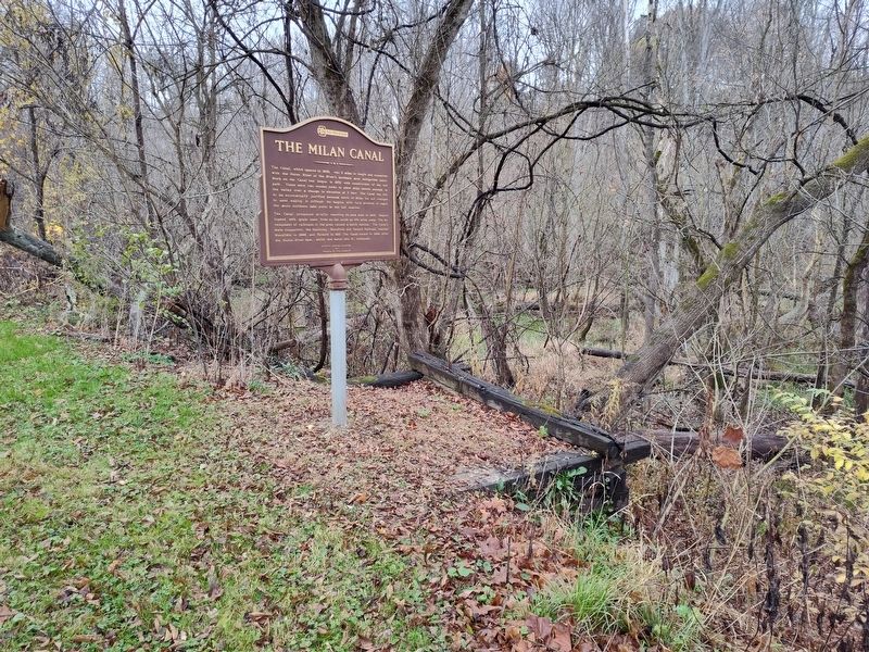 The Milan Canal Marker image. Click for full size.