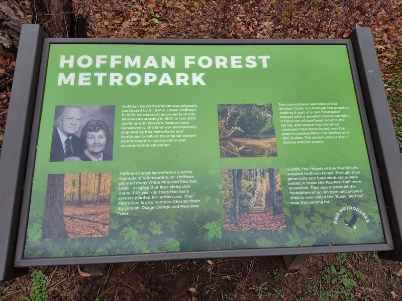 Hoffman Forest MetroPark Marker image. Click for full size.