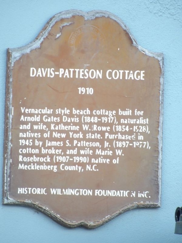 Davis-Patteson Cottage Marker image. Click for full size.