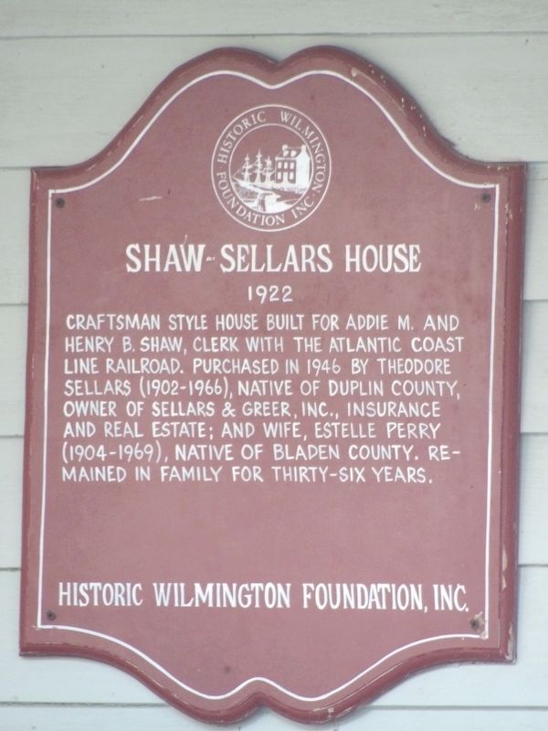 Shaw-Sellars House Marker image. Click for full size.