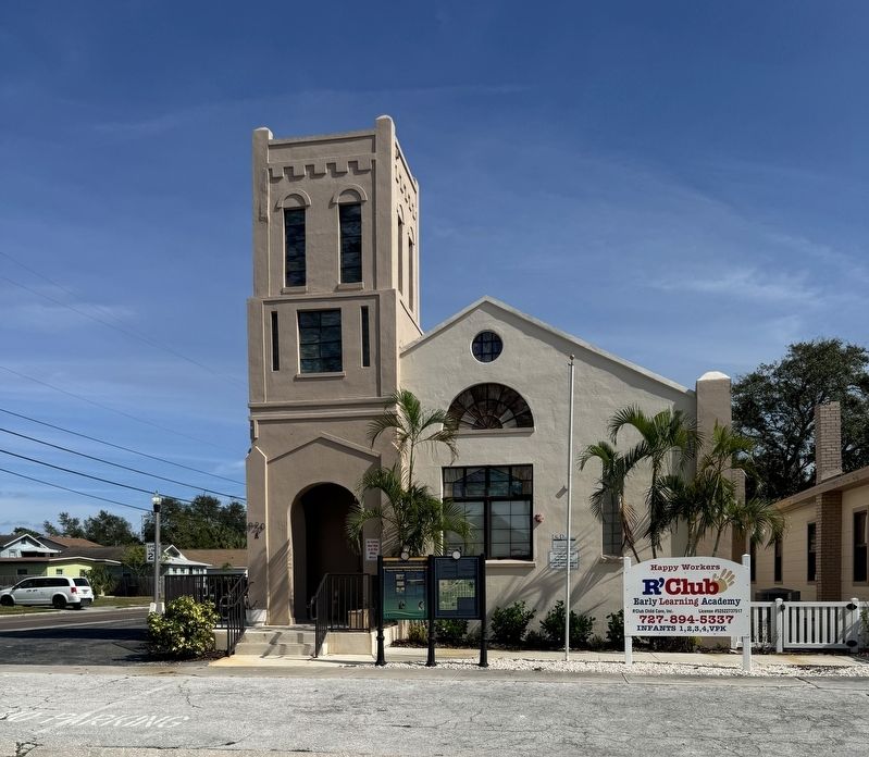 Happy Workers - Trinity Presbyterian Marker (left) image. Click for full size.