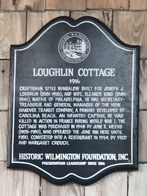 Loughlin Cottage Marker image. Click for full size.