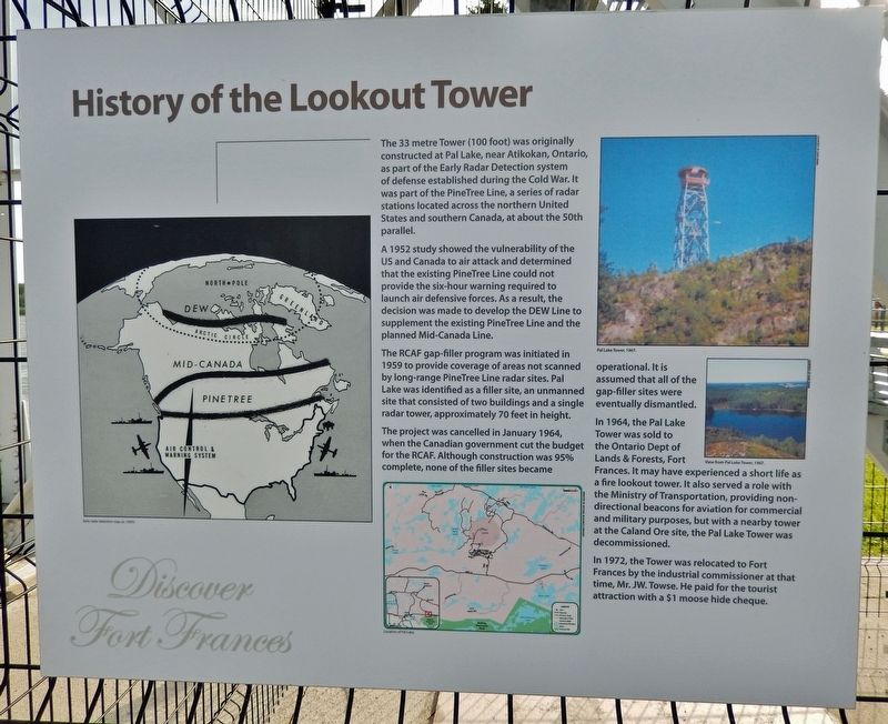 History of the Lookout Tower Marker image. Click for full size.