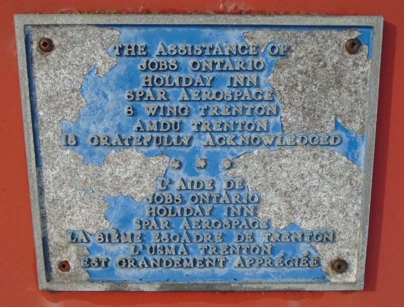 Royal Canadian Air Force Memorial Sponsors Marker. Click for full size. Royal Canadian Air Force Memorial Sponsors Marker image. Click for full size.