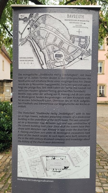 Stadtkirche Heilig Dreifaltigkeit / Holy Trinity City Church Marker image. Click for full size.