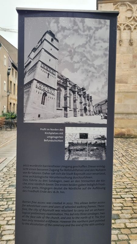 Stadtkirche Heilig Dreifaltigkeit / Holy Trinity City Church Marker - Reverse Side image. Click for full size.