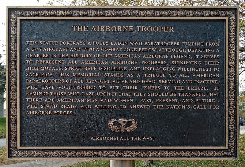 The Airborne Trooper Marker. Click for full size. The Airborne Trooper Marker image. Click for full size.