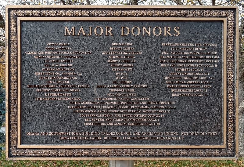 The Airborne Trooper Donor Marker. Click for full size. The Airborne Trooper Donor Marker image. Click for full size.
