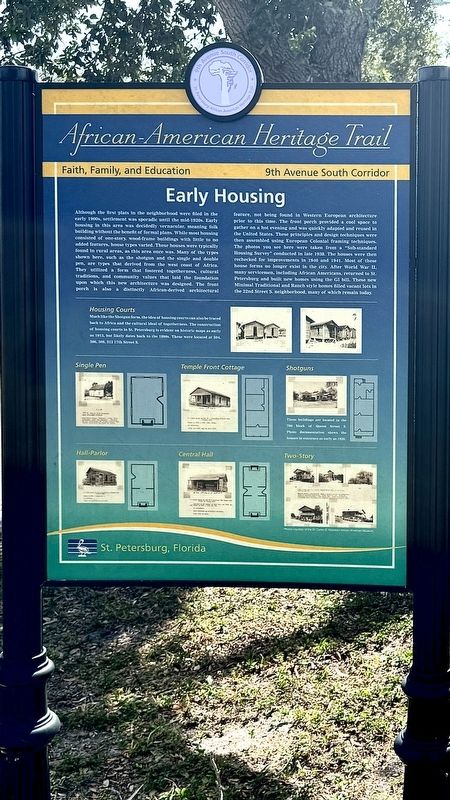 Early Housing Marker image. Click for full size.