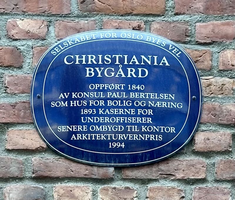 Christiania Bygård Marker. Click for full size. Christiania Bygård Marker image. Click for full size.