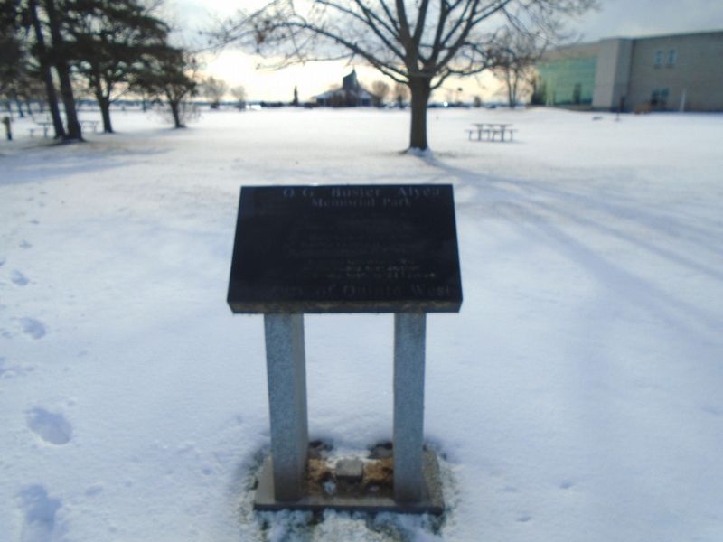 O. G. "Buster" Alyea Memorial Park & Marker image. Click for full size.