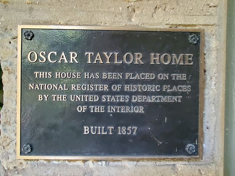 Oscar Taylor Home Marker. Click for full size. Oscar Taylor Home Marker image. Click for full size.