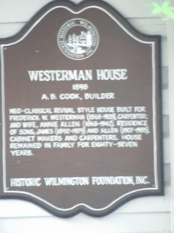 Westerman House Marker image. Click for full size.