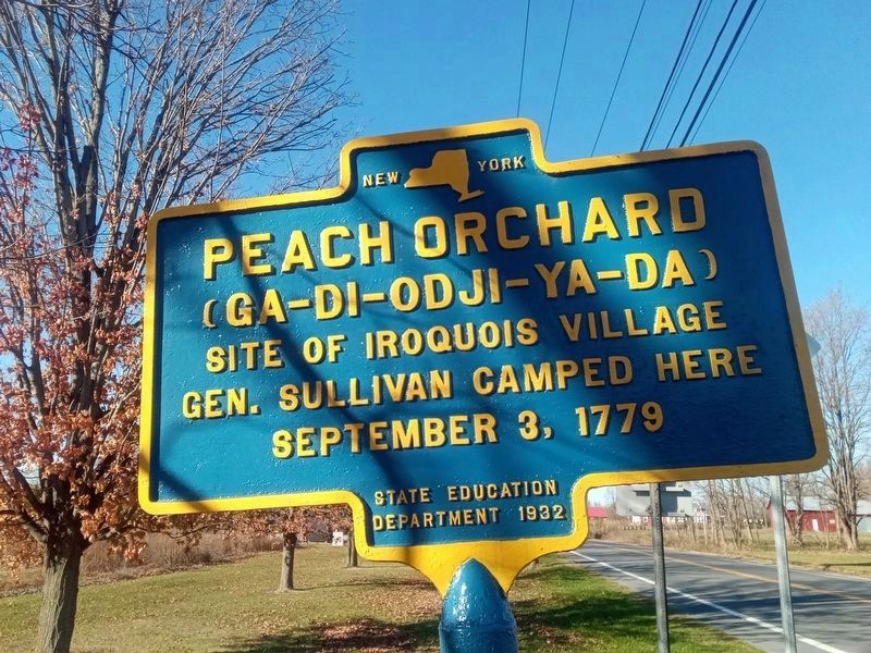 Peach Orchard Marker image. Click for full size.