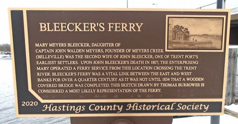 Bleecker's Ferry Marker image. Click for full size.