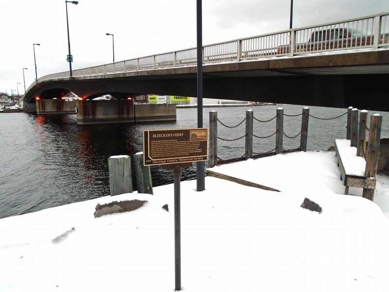 Bleecker's Ferry Marker image. Click for full size.
