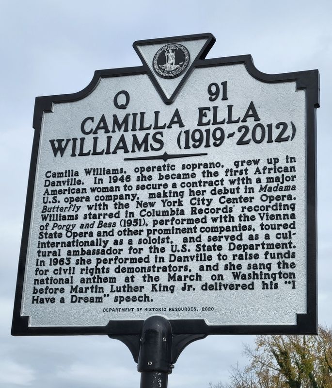 Camilla Ella Williams Marker image. Click for full size.