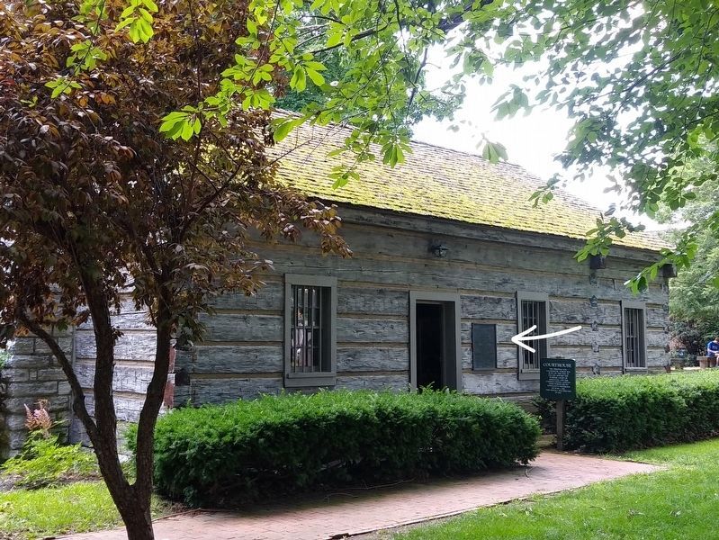 Replica courthouse at the site where the first Kentucky Constitution was framed. Click for full size. Replica courthouse at the site where the first Kentucky Constitution was framed image. Click for full size.