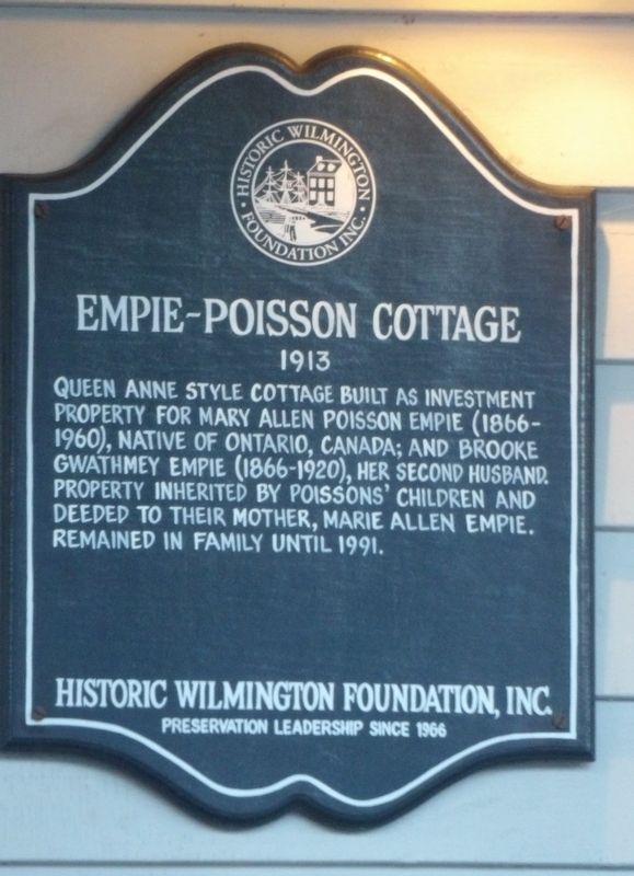 Empie-Poisson Cottage Marker. Click for full size. Empie-Poisson Cottage Marker image. Click for full size.