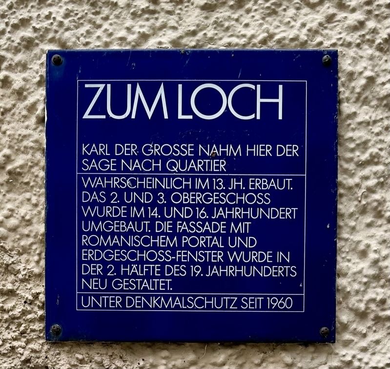 Zum Loch Marker. Click for full size. Zum Loch Marker image. Click for full size.
