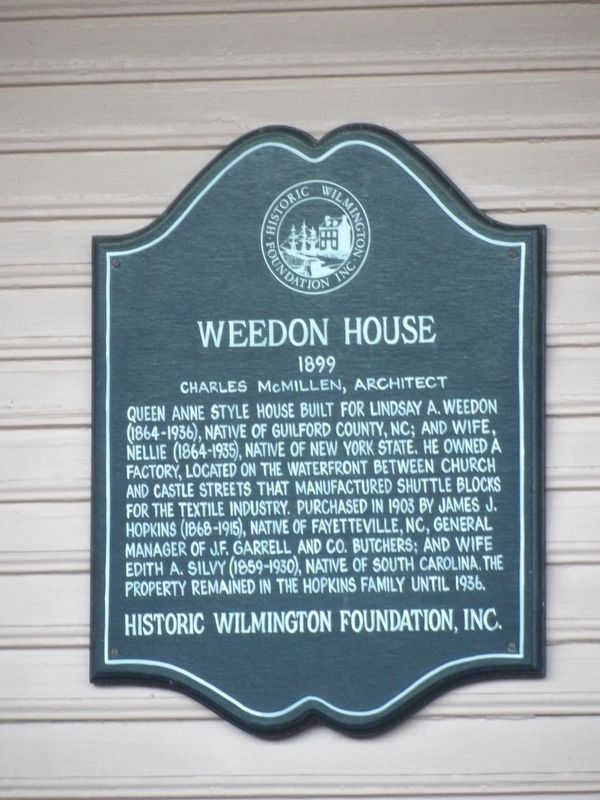 Weedon House Marker image. Click for full size.