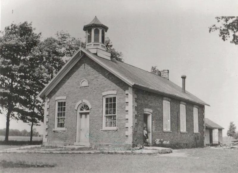 Port Ryerse Schoolhouse, ca 1900 image. Click for full size.